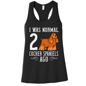 English Cocker Spaniel Dog Gift Puppies Women's Racerback Tank