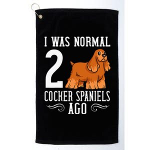 English Cocker Spaniel Dog Gift Puppies Platinum Collection Golf Towel