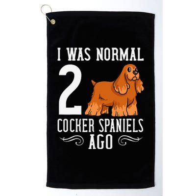 English Cocker Spaniel Dog Gift Puppies Platinum Collection Golf Towel