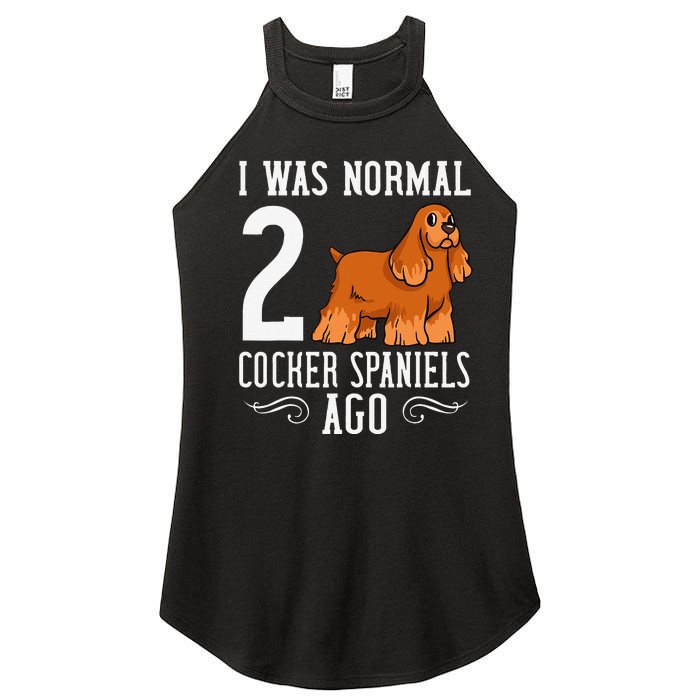 English Cocker Spaniel Dog Gift Puppies Women's Perfect Tri Rocker Tank