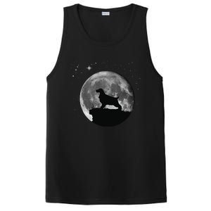 English Cocker Spaniel Dog Moon funny animal PosiCharge Competitor Tank