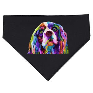 English Cocker Spaniel Pop Portrait funny Dog Owner USA-Made Doggie Bandana