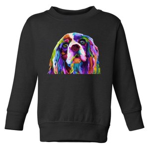 English Cocker Spaniel Pop Portrait funny Dog Owner Toddler Sweatshirt