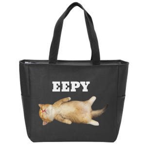 Eepy Cat Sleepy Cat Meme Zip Tote Bag