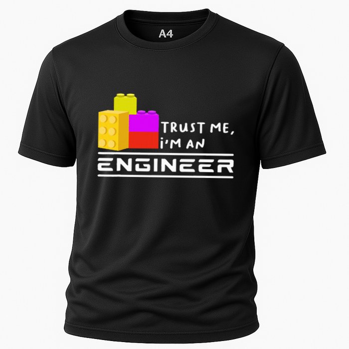 Engineer Children Toy Big Building Blocks Build Builder Cooling Performance Crew T-Shirt