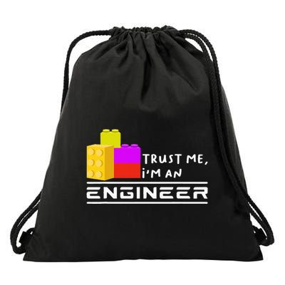 Engineer Children Toy Big Building Blocks Build Builder Drawstring Bag