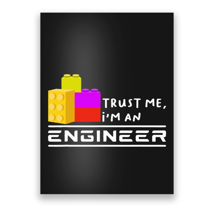 Engineer Children Toy Big Building Blocks Build Builder Poster