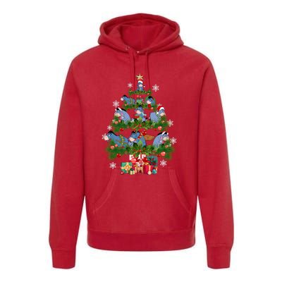 Eeyore Christmas Tree Friends Eeyore Christmas Premium Hoodie