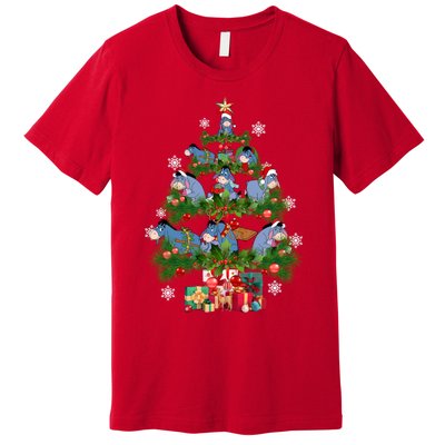 Eeyore Christmas Tree Friends Eeyore Christmas Premium T-Shirt