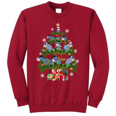 Eeyore Christmas Tree Friends Eeyore Christmas Tall Sweatshirt