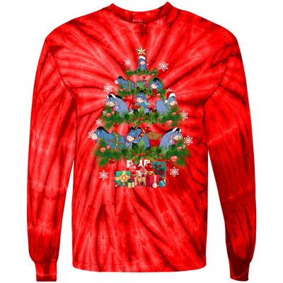 Eeyore Christmas Tree Friends Eeyore Christmas Tie-Dye Long Sleeve Shirt