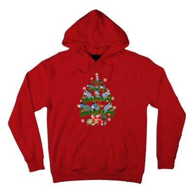 Eeyore Christmas Tree Friends Eeyore Christmas Tall Hoodie