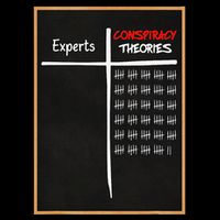 Experts Conspiracy Theorists White And Red Text Metallic Star Ornament