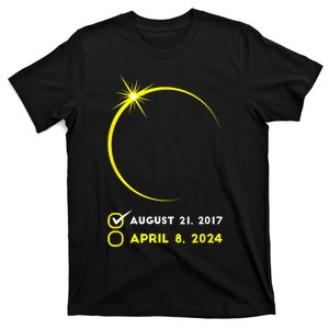 Eclipse Checklist Total Solar Eclipse April 8 2024 Eclipse T-Shirt