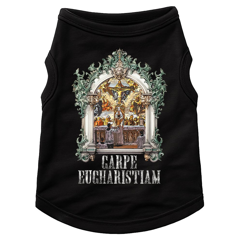 Eucharistic Consecration Traditional Latin Mass Catholic Doggie Tank