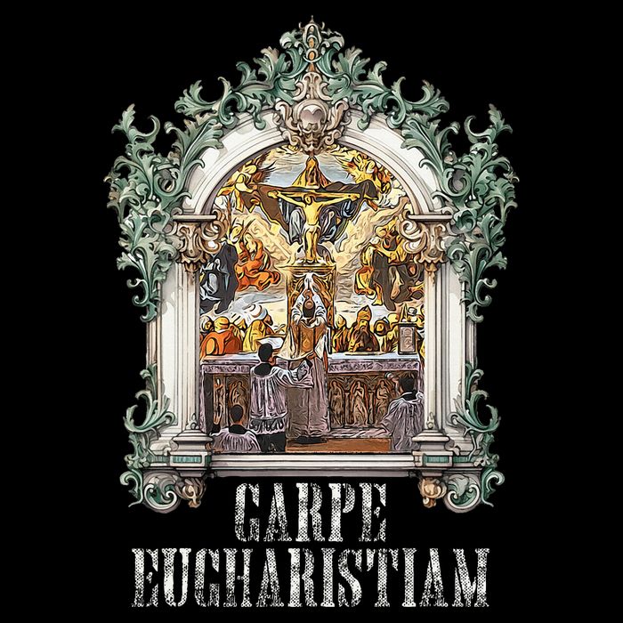 Eucharistic Consecration Traditional Latin Mass Catholic Cooling Performance Crew T-Shirt