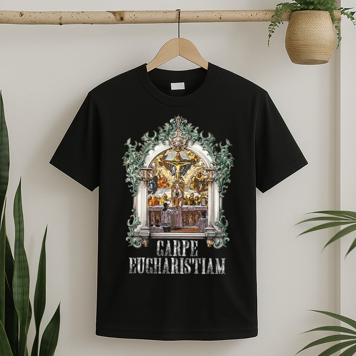 Eucharistic Consecration Traditional Latin Mass Catholic T-Shirt
