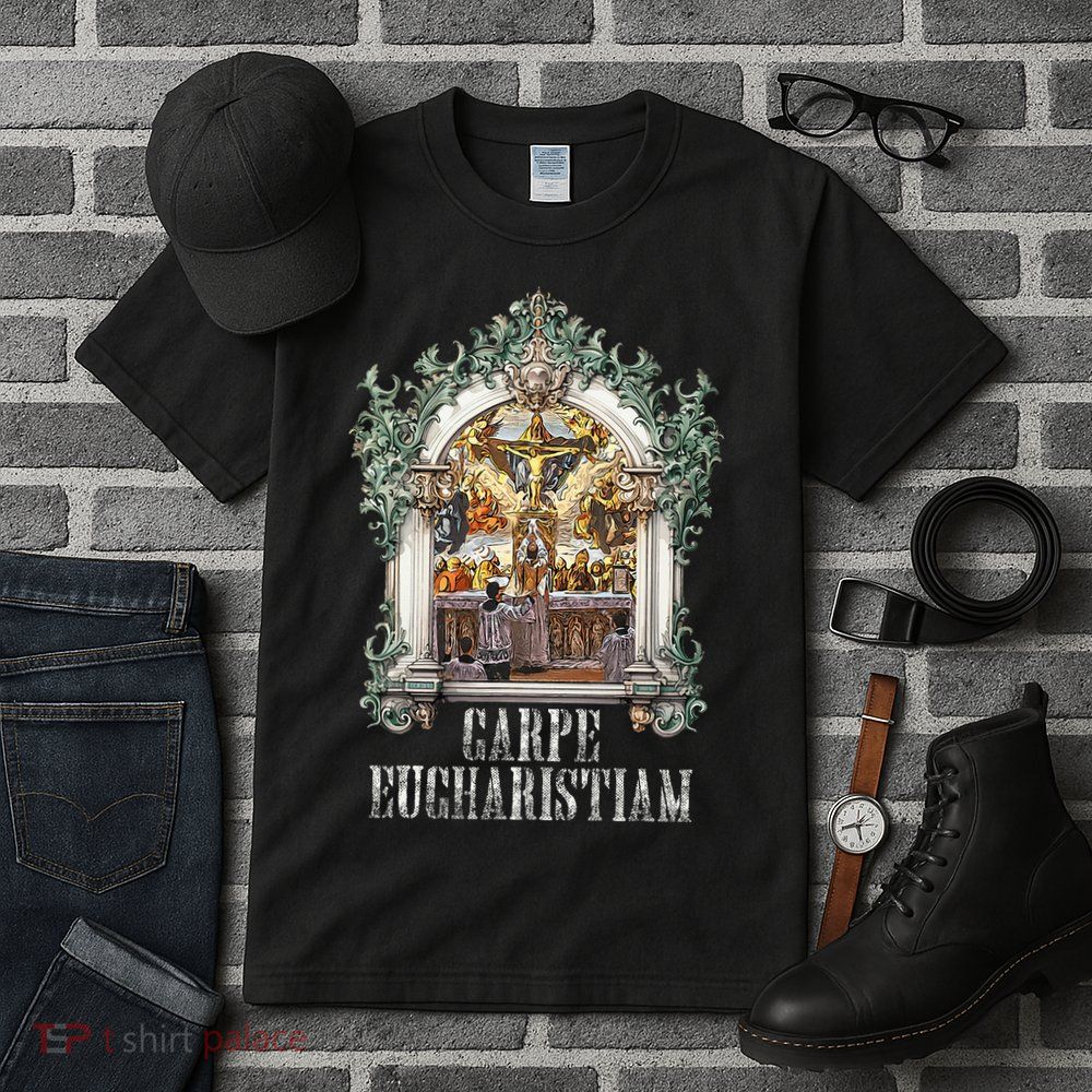Eucharistic Consecration Traditional Latin Mass Catholic Tall T-Shirt
