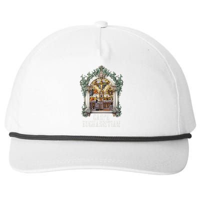 Eucharistic Consecration Traditional Latin Mass Catholic Snapback Five-Panel Rope Hat