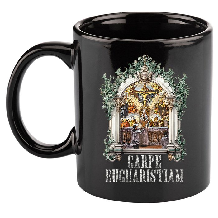 Eucharistic Consecration Traditional Latin Mass Catholic 11oz C Handle Ceramic Mug