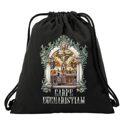 Eucharistic Consecration Traditional Latin Mass Catholic Drawstring Bag