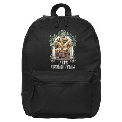 Eucharistic Consecration Traditional Latin Mass Catholic 16 in Basic Backpack