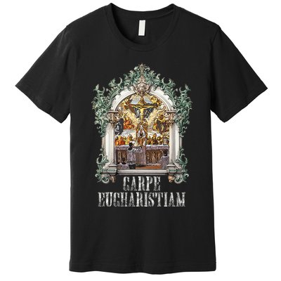 Eucharistic Consecration Traditional Latin Mass Catholic Premium T-Shirt