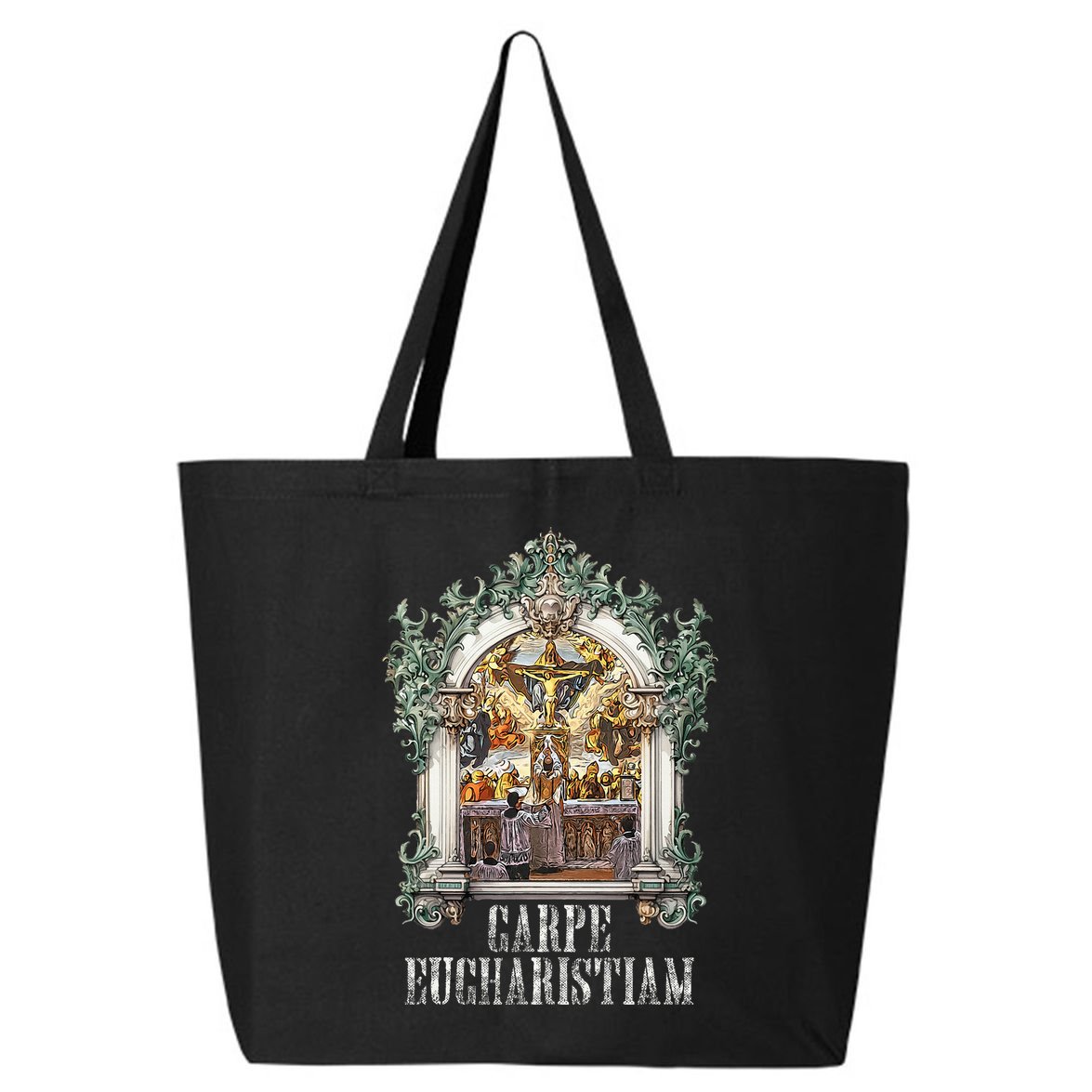 Eucharistic Consecration Traditional Latin Mass Catholic 25L Jumbo Tote