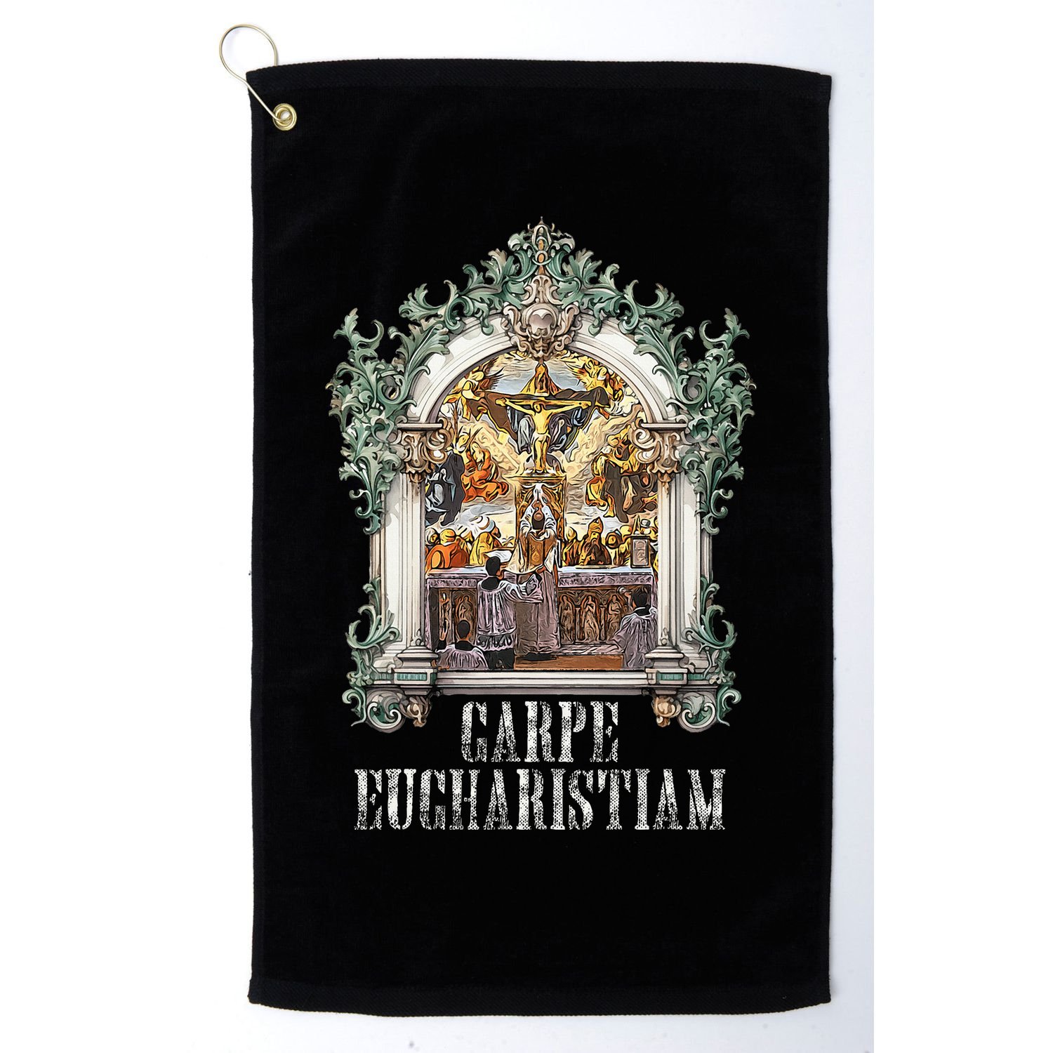 Eucharistic Consecration Traditional Latin Mass Catholic Golf Towel