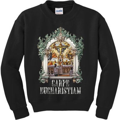 Eucharistic Consecration Traditional Latin Mass Catholic Kids Sweatshirt