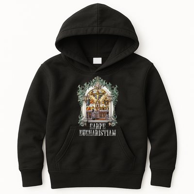 Eucharistic Consecration Traditional Latin Mass Catholic Kids Hoodie