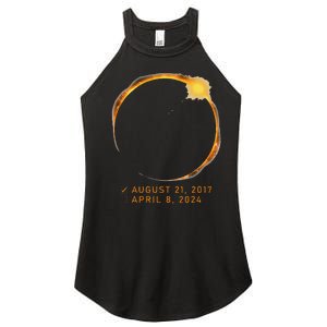 Eclipse Checklist Total Solar Eclipse April 8 2024 Eclipse Women's Perfect Tri Rocker Tank