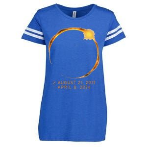 Eclipse Checklist Total Solar Eclipse April 8 2024 Eclipse Enza Ladies Jersey Football T-Shirt