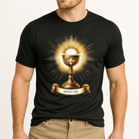 Eucharistic Consecration Traditional Latin Mass Catholic Cooling Performance Crew T-Shirt