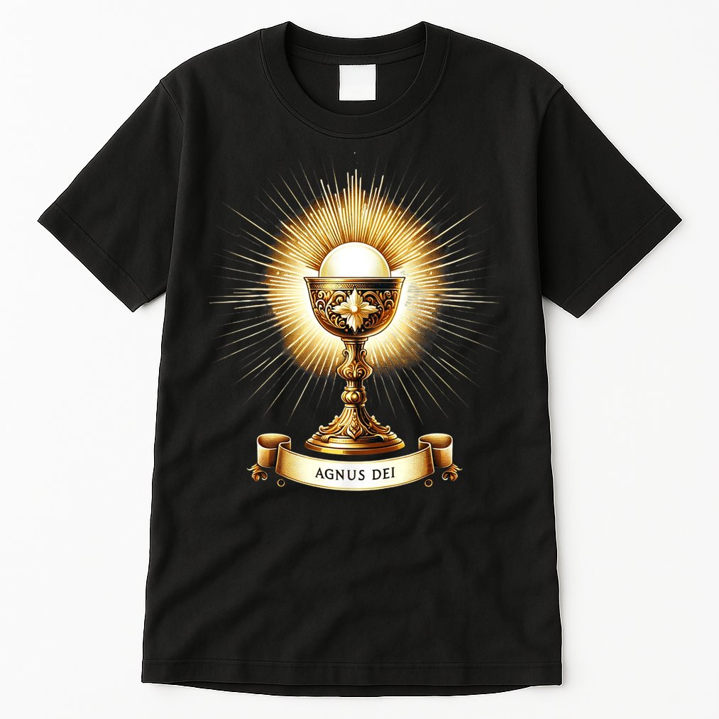 Eucharistic Consecration Traditional Latin Mass Catholic Tall T-Shirt