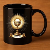 Eucharistic Consecration Traditional Latin Mass Catholic 11oz C Handle Ceramic Mug