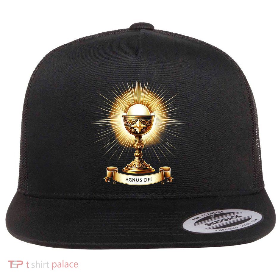 Eucharistic Consecration Traditional Latin Mass Catholic Flatbill Hat