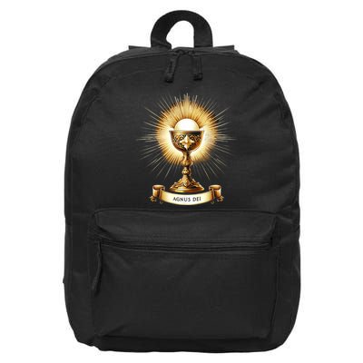 Eucharistic Consecration Traditional Latin Mass Catholic 16 in Basic Backpack