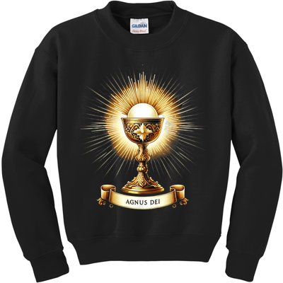 Eucharistic Consecration Traditional Latin Mass Catholic Kids Sweatshirt
