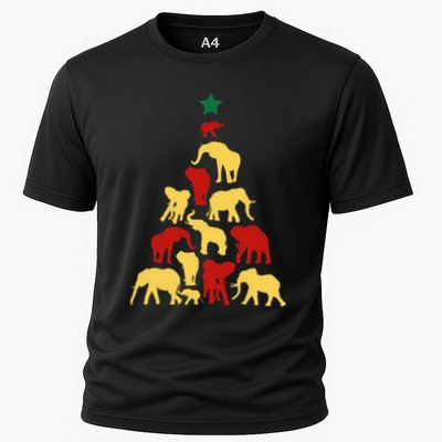Elephant Christmas tree South Africa Safari animals Xmas Performance Shirt