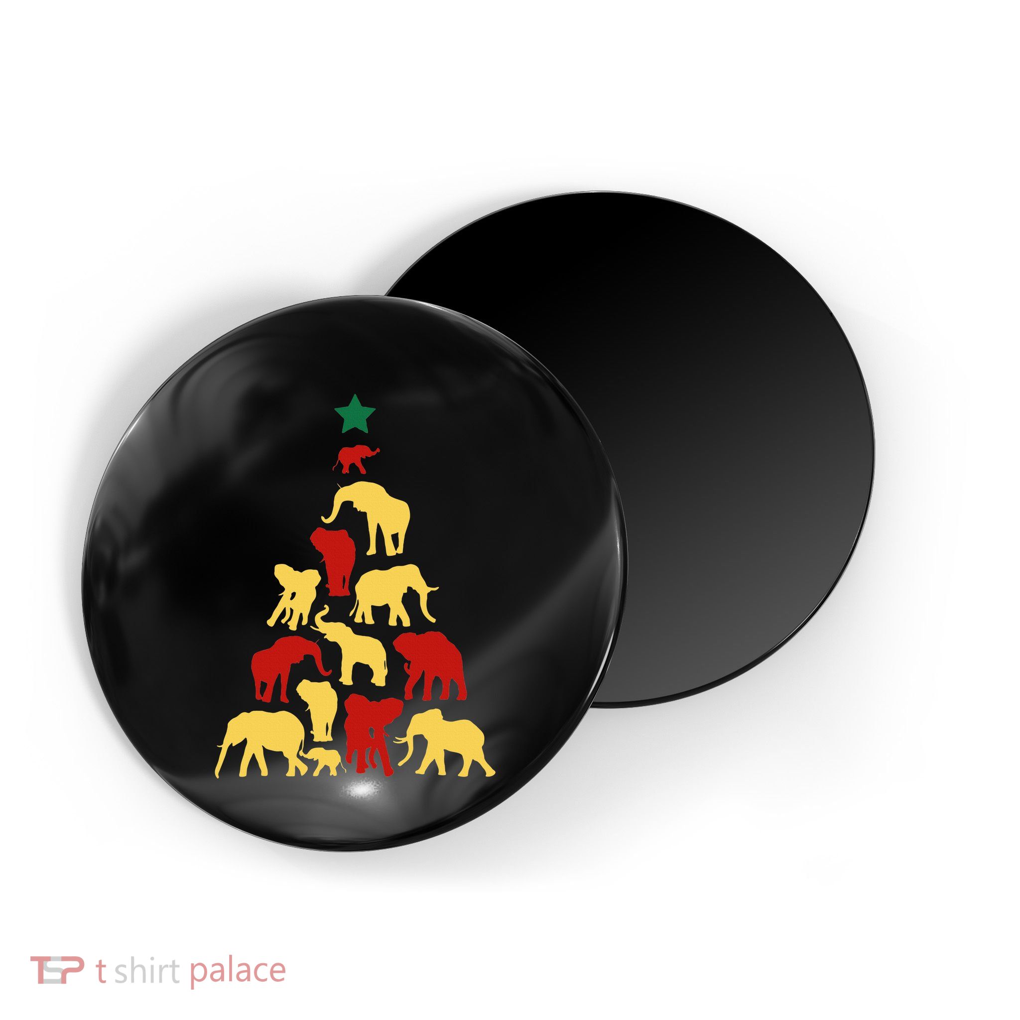 Elephant Christmas tree South Africa Safari animals Xmas Magnet