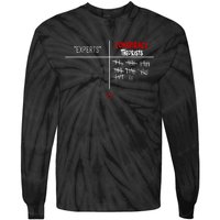 Experts Conspiracy Theorists White And Red Text Tie-Dye Long Sleeve Shirt