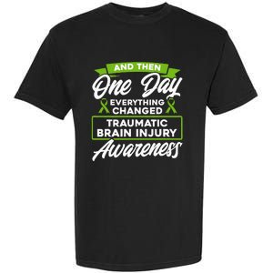 Everything Changed Traumatic Brain Injury Awareness Garment-Dyed Heavyweight T-Shirt