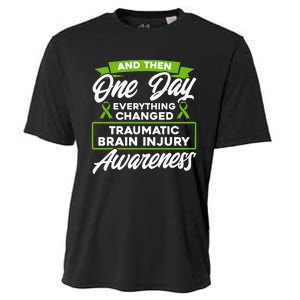 Everything Changed Traumatic Brain Injury Awareness Cooling Performance Crew T-Shirt