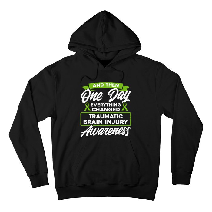 Everything Changed Traumatic Brain Injury Awareness Hoodie