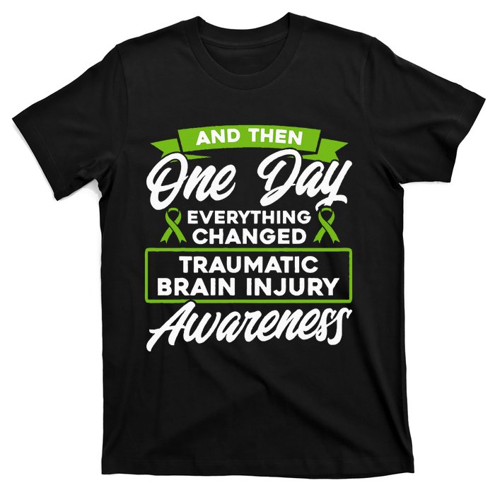 Everything Changed Traumatic Brain Injury Awareness T-Shirt