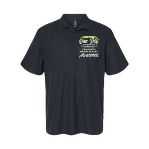 Everything Changed Traumatic Brain Injury Awareness Softstyle Adult Sport Polo