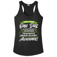 Everything Changed Traumatic Brain Injury Awareness Ladies PosiCharge Competitor Racerback Tank