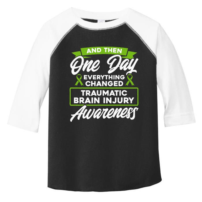 Everything Changed Traumatic Brain Injury Awareness Toddler Fine Jersey T-Shirt