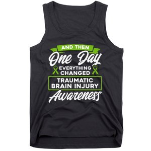 Everything Changed Traumatic Brain Injury Awareness Tank Top